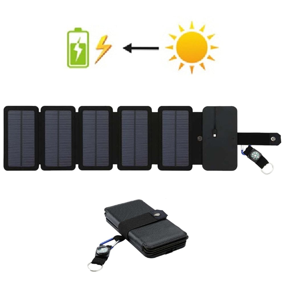 Trek Tech Gear 0 5pcs Panel Folding Outdoor Portable Solar Panel Charger 5V 2.1A USB Output