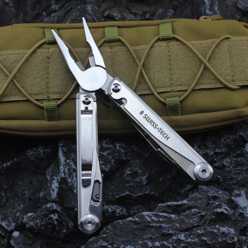 SWISS TECH New Multifunction Folding Knife for Outdoor Survival