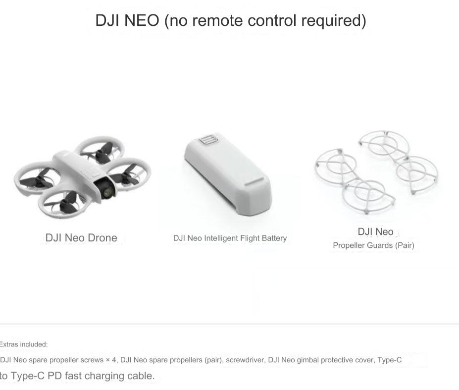 DJI Neo Self-Flying Drone | Mini Drone with 4K UHD Camera for Traveling