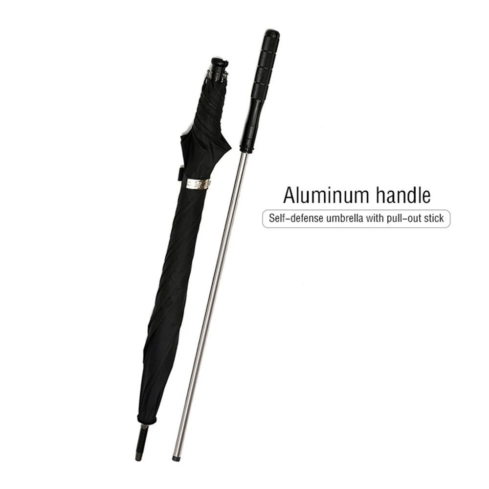 2-in-1 Walking Cane UV Protection Hiking Windproof Umbrella