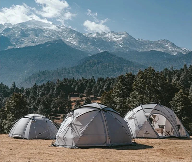 Naturehike Geodesic Dome Tent with Chimney: 4-Season Family Outdoor Camping Tent