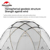 Naturehike Geodesic Dome Tent with Chimney: 4-Season Family Outdoor Camping Tent