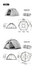 Naturehike Geodesic Dome Tent with Chimney: 4-Season Family Outdoor Camping Tent