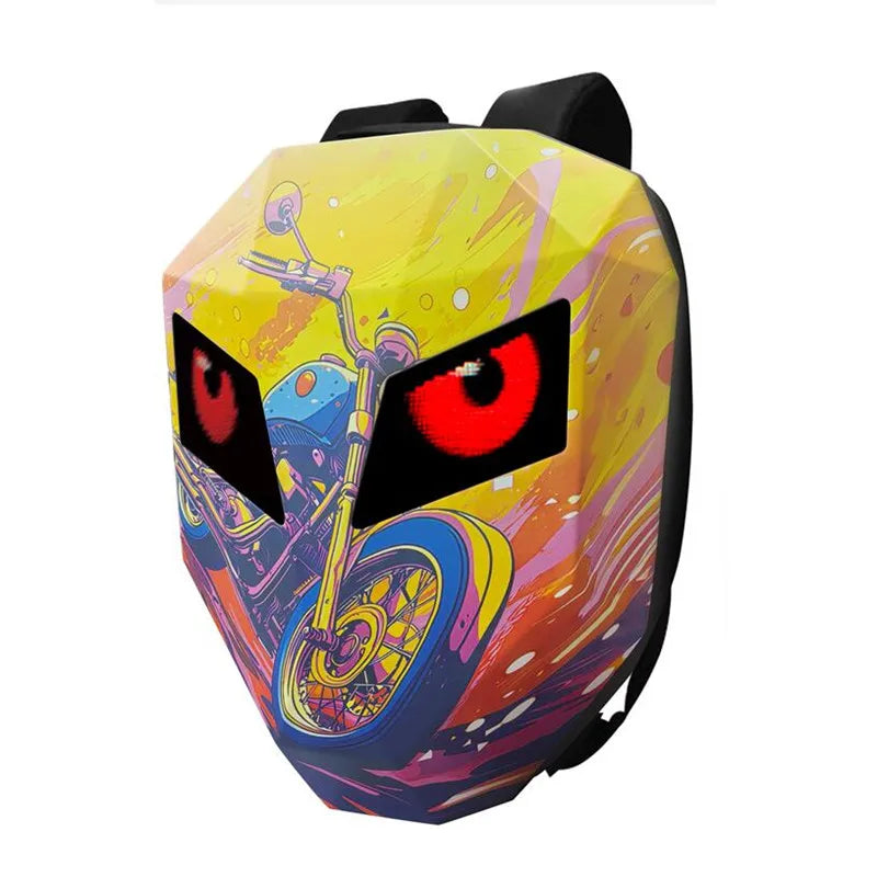 LED Light-Up Mochila Knight Cycling Backpack