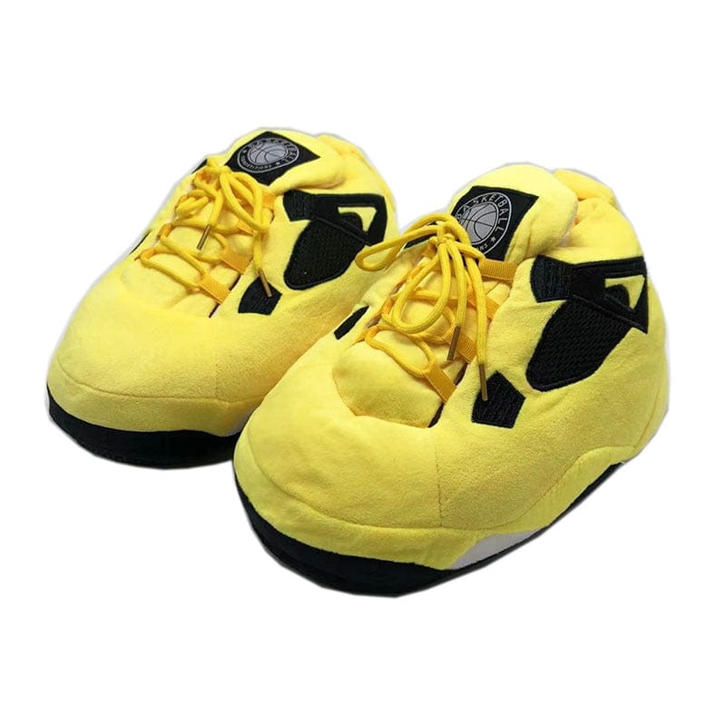 trek tech gear retro jordan plush sneaker slippers flm 8036178723067 yellow 6 41939491488055