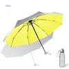 Titanium Silver 8 Ribs Pocket Mini Umbrella: Anti-UV Sun Umbrella, UPF Protection